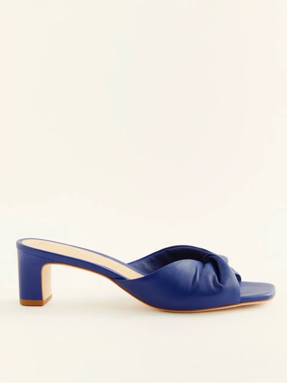 Reformation Senna Twist Block Sandal Lazuli Blue - Size 9